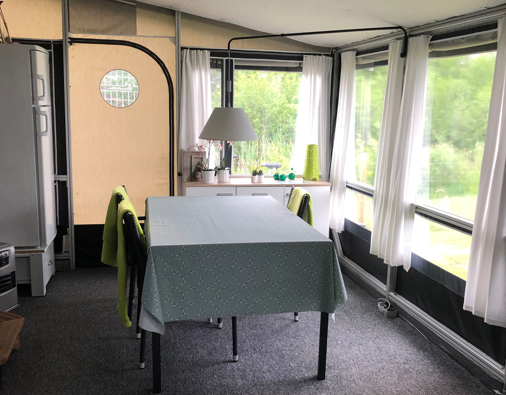 fortelt- spisebord udsigt asaa camping i nordjylland